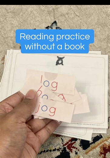 This activity strengthens early reading by helping children recognise word patterns and rhymes. It’s simple, calm, and perfect for building confidence in reading. #readinglist #montessori #readingvlog #Homeschool #phonicsforkids