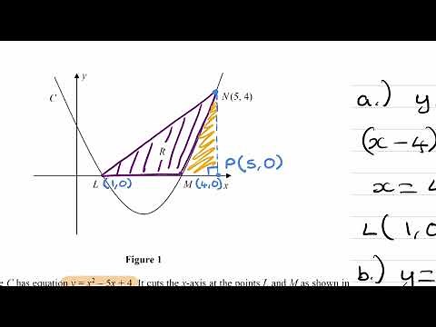 Integration Exam Questions - A Level Maths - Edexcel Pure Year 1 - Q7 (level 2)