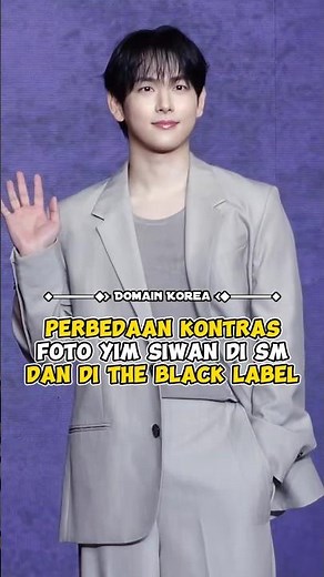 Perbedaan Kontras Foto Yim Siwan di SM dan di The Black Label #kpop #shorts