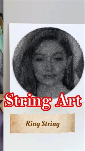 How To Make A Girl String Art Sing-Full Tutorial/How To Do String Art/String Art By Me #shorts #art