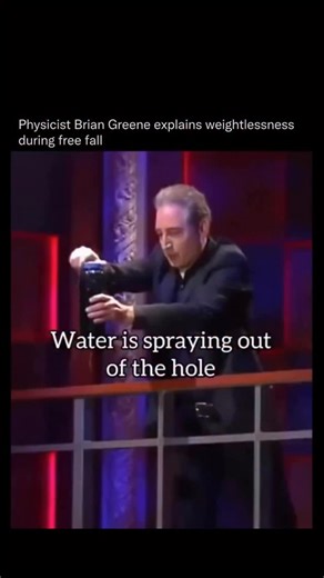 Detailed Explanation on Instagram: "Weightlessness during free fall occurs because you and the environment around you are both accelerating toward the ground at the same rate, which removes the normal supporting force your body is used to feeling. When you stand on the ground or sit in a chair your body feels weight because the surface pushes upward on you, creating the sensation of heaviness. During free fall there is no upward push because you are not resting on anything. Even though gravity i