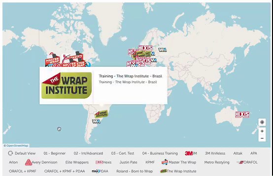 We have an excellent start on the 2024 Wrap Training Map! Classes all over the world indicated by location, trainer(s), film manufacture, class level etc. Check out what is coming up this year near you! | WrapperMapper.com | Facebook