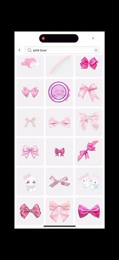 Cute coquette emoji stickers