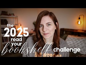 📣 announcing the 2025 READ YOUR BOOKSHELF CHALLENGE! 📣 a whole year of monthly reading prompts
