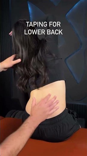 Taping For Lower Back. Comment "Tape" Below To Unlock Our Masterclass. #kinesiology