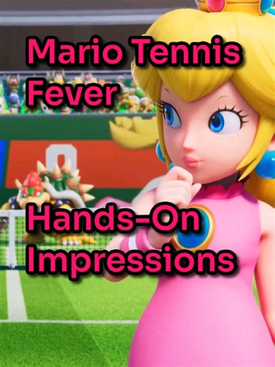 Are you excited for Mario Tennis Fever? After our hands-on, the new fever rackets seem like a great addition to the series, even if the action can get quite chaotic! #mariotennis #nintendoswitch2 #gaming #mario