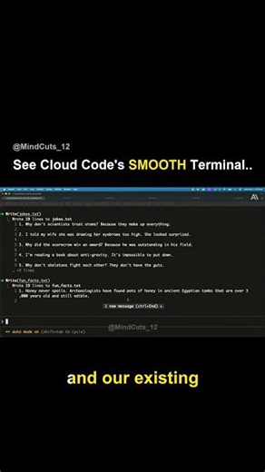 See claude Code's SMOOTH Terminal Scrolling! #shorts