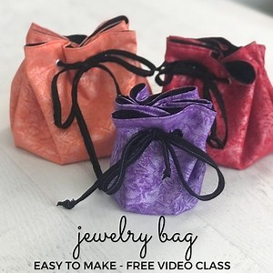 Jewelry Bag DIY | Free Video Class