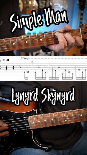 246K views · 6.5K reactions | Simple Man guitar riff by Lynyrd Skynyrd. Tune down a 1/2 step. | GuitArmy | Facebook