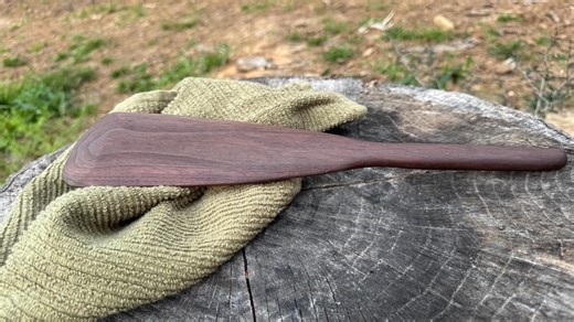 Handmade 12" Black Walnut Spatula—natural Kitchen Cooking Tools—non-scratch Safe—flat Kichen Turner - Etsy