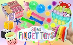 Watch Various sensory fidget toys 30 pack on Amazon Live