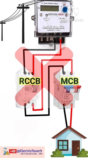 Electric School on Instagram: "How to connect RCCB and MCB at home / MCB connection/ RCCB Connection #mcb #rccb #mcbo #elcb #electric_school_9 #electrical #electronics #electricalinterview #viral #short #electricalengineering #tranding #circuit #howitworks"
