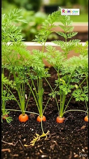 Carrot Growth Time Lapse | From Seed to Harvest 🥕 #CarrotFarming #Shorts#viral #shorts
