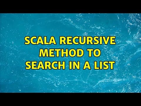 Scala recursive method to search in a list