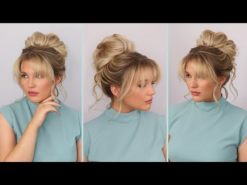 Trending Messy Bun Hair (Easy)