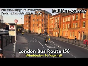 Golden Hour Bus Ride From South West London To South London | Bus Route 156: Wimbledon To Vauxhall