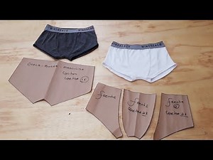 How to make adult boxer briefs pattern Sizes P M G and GG