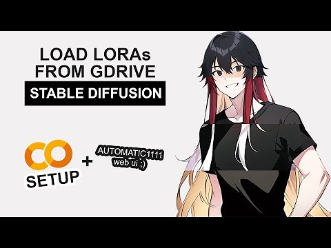 Load LoRA from Google Drive - Stable Diffusion Google Colab AUTOMATIC1111 web ui