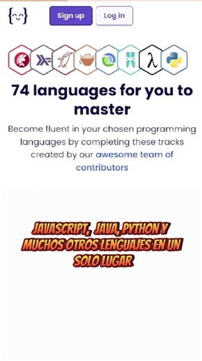 Esta plataforma cuenta con más de 70 lenguajes de programación para aprender de manera práctica y efectiva. Es 100% gratis. Visita exercism.org y lleva tus habilidades al siguiente nivel. Que lenguaje pensas aprender? Te leo en los comentarios. #aprendeprogramación #exercism #javascript #java #python #typescript #aprendeaprogramar #jonadev