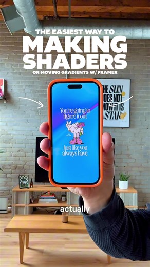 Elevating my artwork with @Framer using Shaders. I’ve always loved adding gradients to my pieces and then when I saw I could add moving gradients using Shaders in Framer, this just seemed like the perfect fit. If you want to elevate your website with Shaders, be sure to hit the link in my bio to check out Framer today. ________ #Ad #framer #buildwithframer #interactive #framerpartner