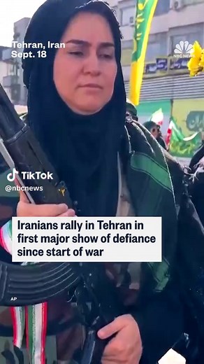 Hundreds of thousands of Iranians rallied Friday in a government-organized show of defiance after months of war, pledging their readiness to take up arms in the biggest such demonstration since the United States and Israel attacked in February.