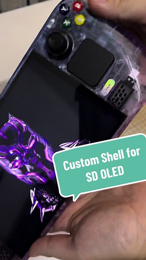 Custom shell for Steam Deck OLED, personalise handheld console just for you! #customconsole #customdesign #handheldgaming #steamdeck