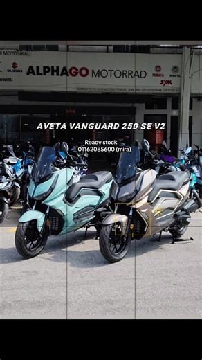 Rekaan Adventure Touring Crossover, posisi tunggangan selesa, teknologi moden dan enjin 250cc yang padu. Sesuai untuk ride jauh, highway atau ride santai bandar. ✅ Enjin 250cc berkuasa ✅ TFT meter connectivity ✅ ABS Traction Control ✅ Rim besar untuk stabil ✅ Ruang simpanan bawah seat luas Kalau nak skuter adventure yang rare, premium dan lain dari yang lain, Vanguard 250 SE V2 memang pilihan terbaik! 💥 Jom booking sekarang sebelum stock habis! 📊 Spesifikasi Utama Aveta Vanguard 250 SE V2 Enji