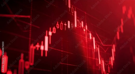 Market pressure analysis abstract visualization of economic stress in business environments