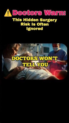 Doctors Warn: This Hidden Surgery Risk Is Often Ignored #HealthShorts#DoctorsWarn#SurgeryRisks