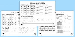 Year 3 Times Table Activity Pack