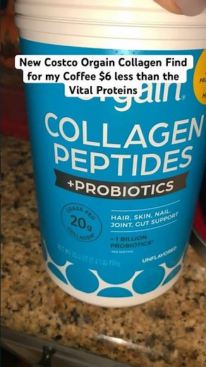 Collagen Peptides with Probiotics at Costco #collagen #coffee #costco #tiktokviral