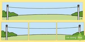 Washing Line Small World Background