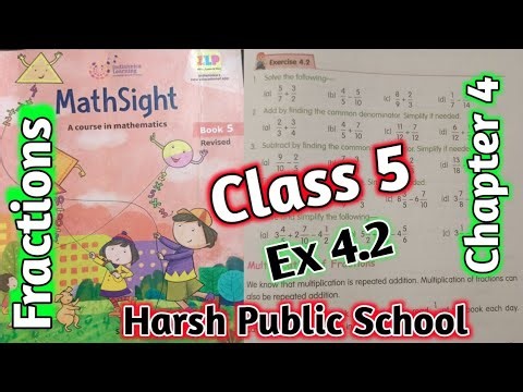 Exercise 4.2 Class 5 Maths Sight| Class 5 Maths Sight | Fractions | #mathsight #hpsgurugram