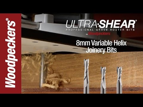 Ultra-Shear 8mm Variable Helix Joinery Bits | Woodpeckers Tools
