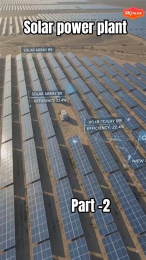 ☀️ Solar Power Plant Explained | How Solar Energy Generates Electricity #SolarPowerPlant #SolarEnerg