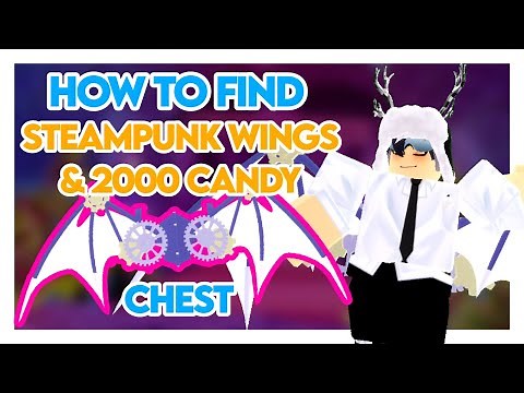 HOW TO FIND Steampunk Aerotechnic Wings and 2000 Candy Chest - Royale High Halloween Maze Tutorial!