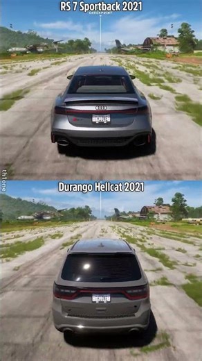 FH5 | Audi RS 7 Sportback 2021 vs. Dodge Durango Hellcat 2021 Aerodromo Drag Race Stock