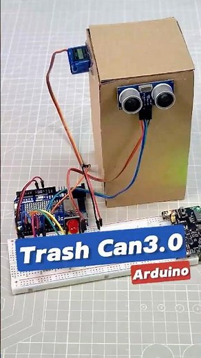 How I Made a Smart Trash Can With Sensors 🤯 #arduino #arduinoproject