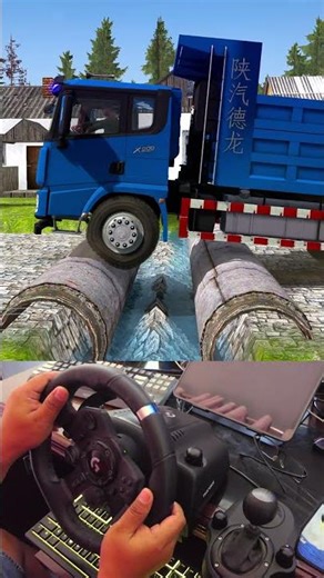 Spintires: MudRunner - SHACMAN DELONG X5000 rescuing a stuck truck #634 # #spintires #beamngdrive