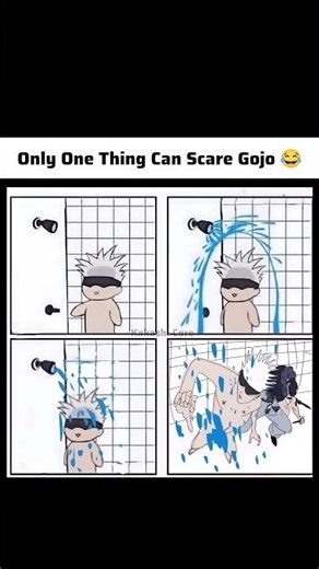 Only one thing scares Gojo😂☠️🔥#gojosatoru #fypジviral #jjk #amv