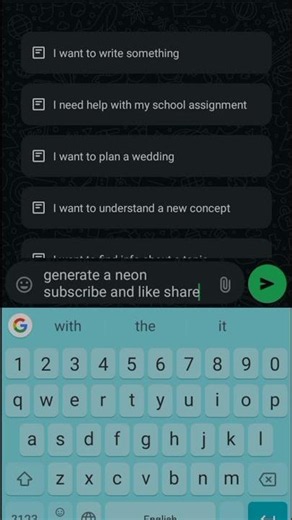 meta ai image generator whatsapp #meta#shorts #viral