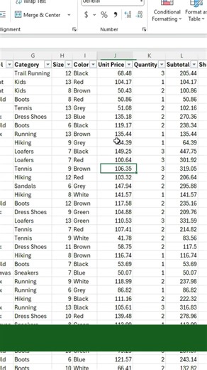 Excel Tip: Use Shift Tab and Enter to Move in Every Direction