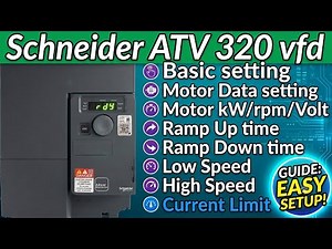 Schneider ATV320 VFD Basic Parameter Setting | Motor Data Setup @rvelectricalguide