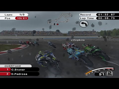 All Riders - MotoGP 07 [PS2] - Valentino Rossi - Istanbul Park Circuit - Gameplay