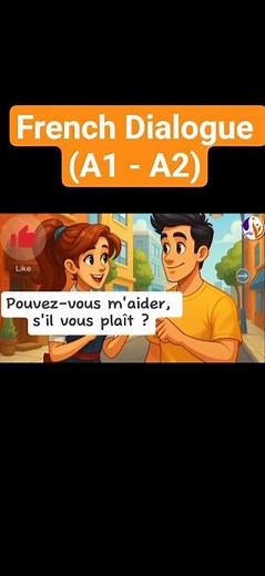 Easy French Dialogue: Asking for Directions 🇫🇷 #learnfrench