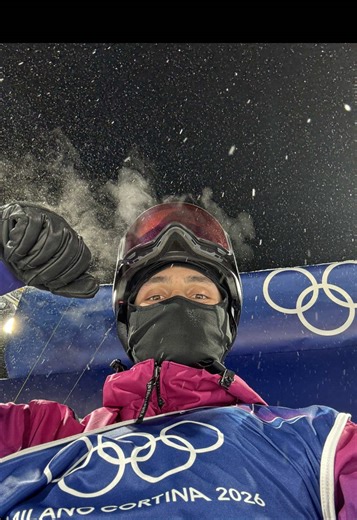 Testing the Olympic Big Air 🙆🏻‍♂️ #milanocortina2026 #olympics #snowboard #wintersport #wintergames