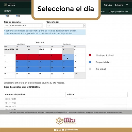 ¡Tu #CitaMédica en unos cuántos pasos! Mira cómo desde tu computadora puedes agendarla fácilmente: 👇 | ISSSTE