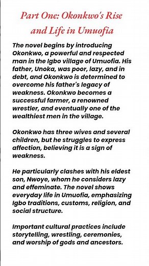 Things Fall Apart by Chinua Achebe Summary | #thingsfallapart #chinuaachebe