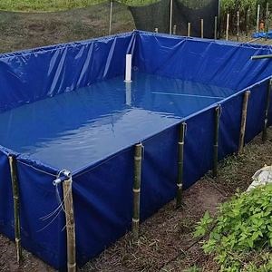[Hot Item] Durable Foldable Customized Waterproof Water Tanks PVC Tarpaulin Fish Farm Pond