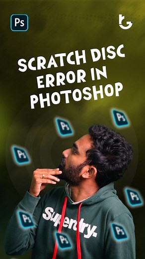 Scratch disc full error, how to rectify this error in photoshop by using run command and tick the extra drive in your pc , try this method and restart the photoshop, then you don't receive this error command box. #scratchdisc #error #photpshop #rajgraphytamil | Raj Graphy
